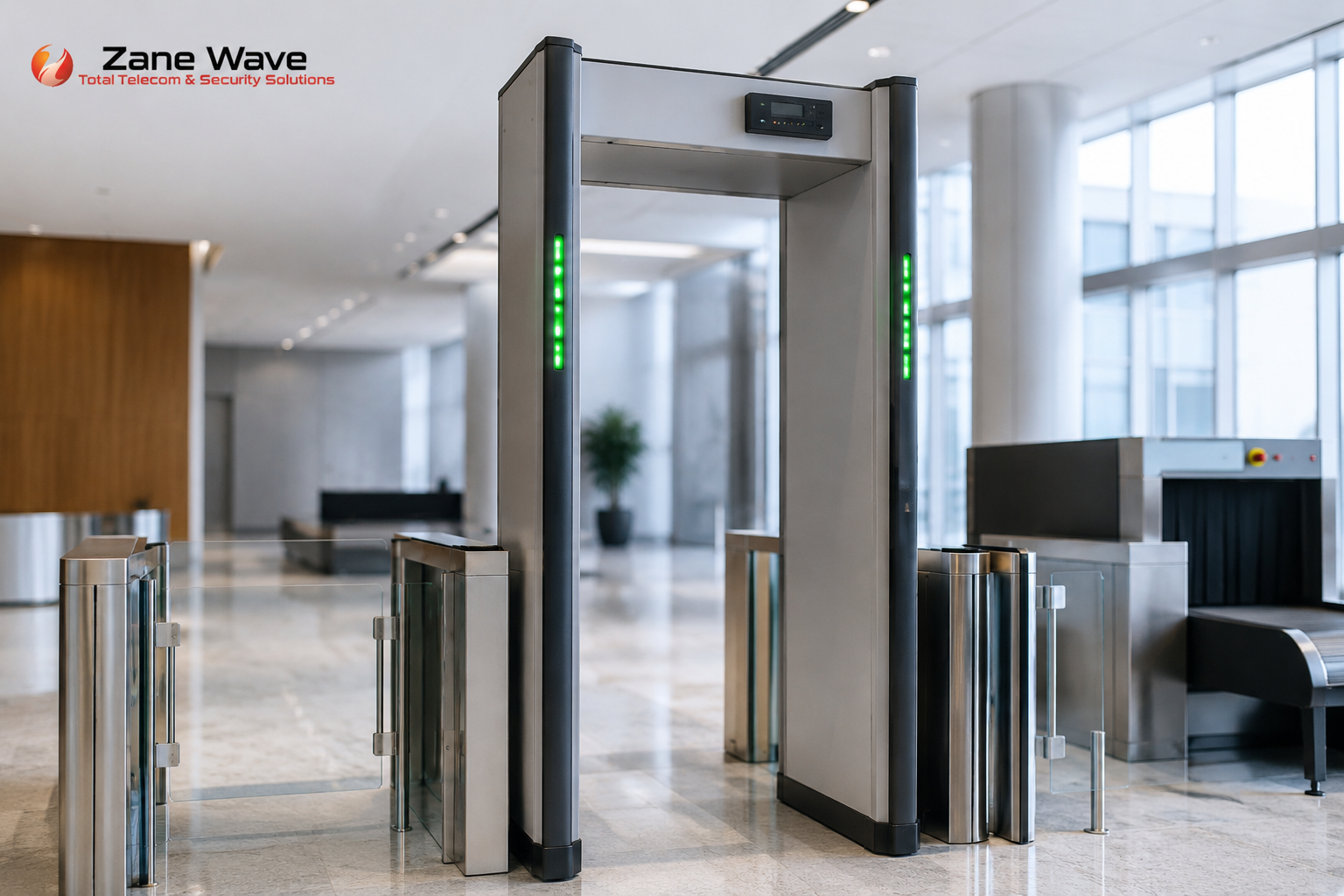 Security equipment deployed at an event