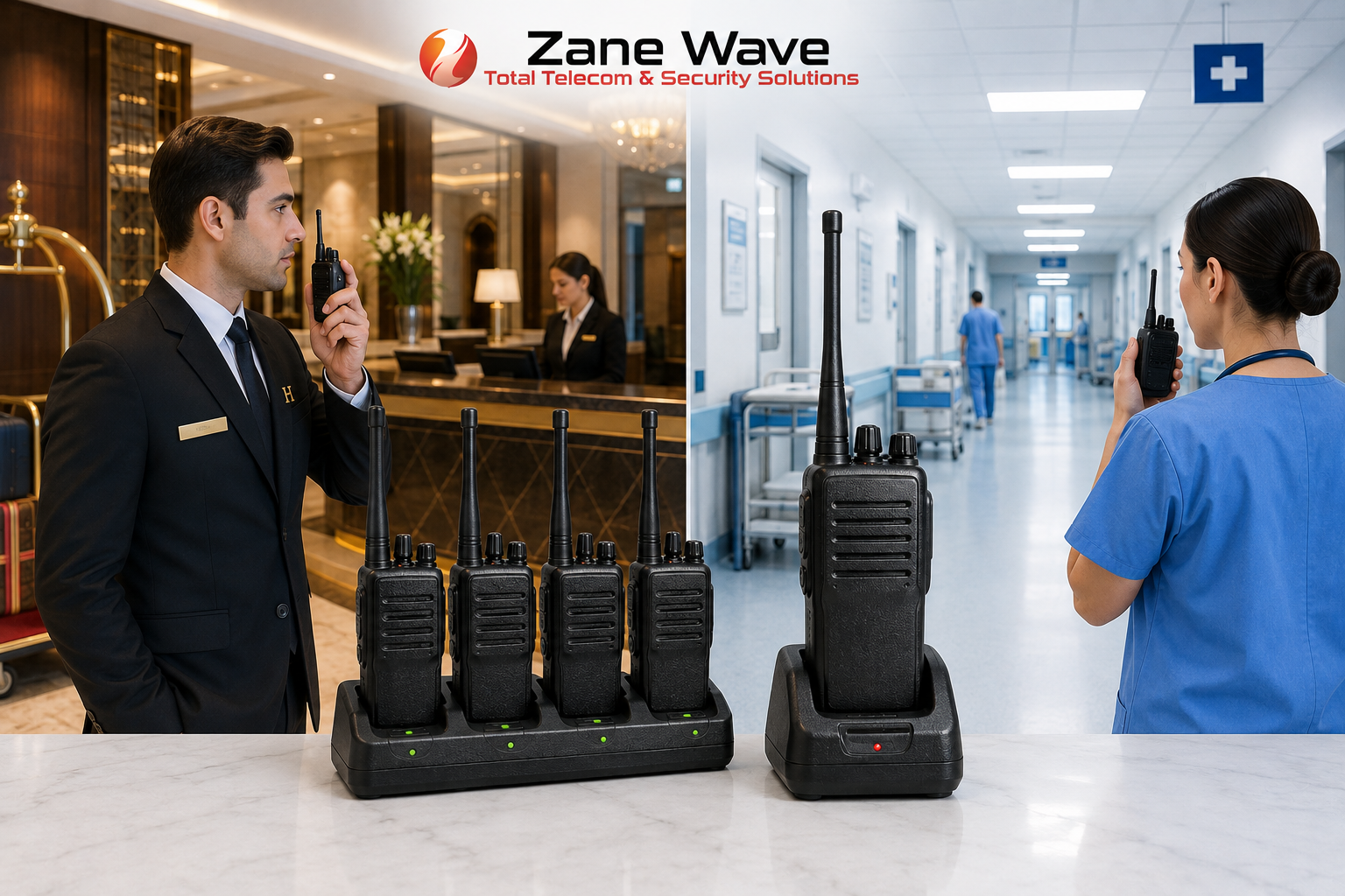 Walkie talkie rental for hotels and hospitals