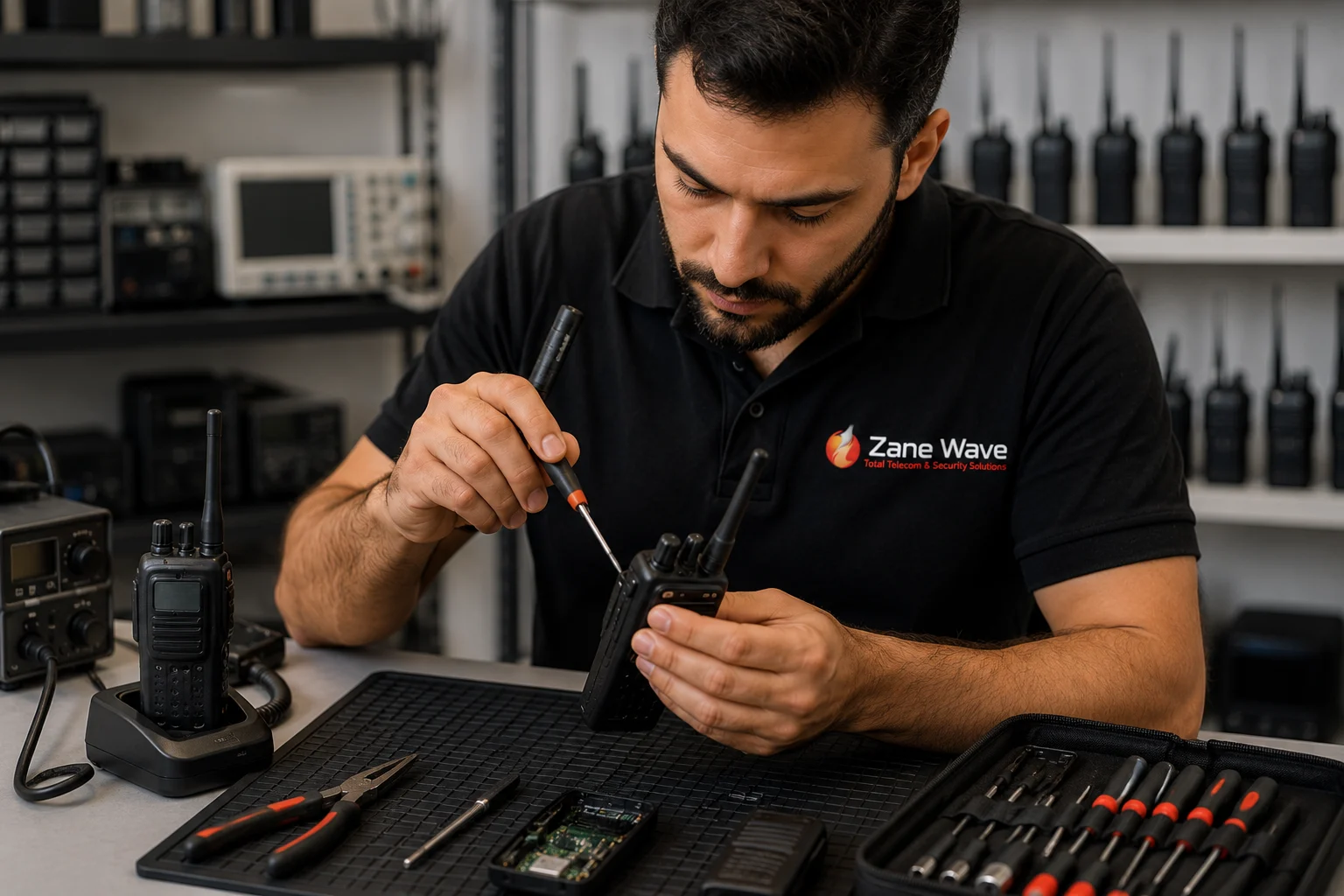 Walkie talkie programming and repair