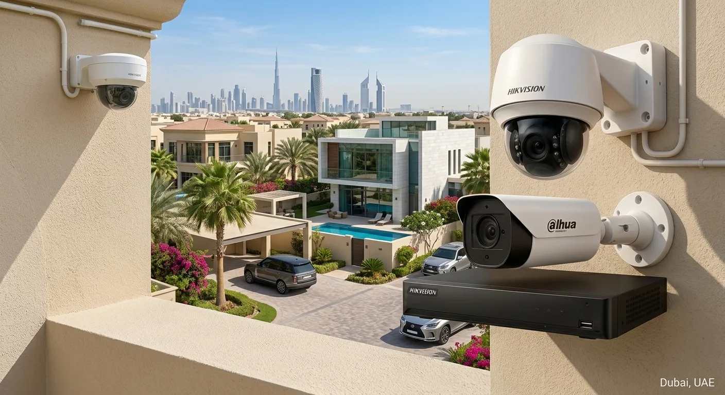 Villa CCTV installation across Dubai communities