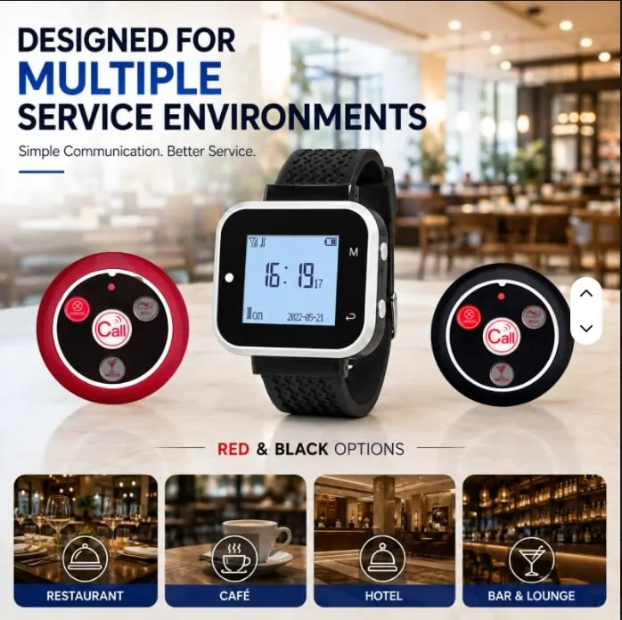 Wireless calling system designed for multiple service environments
