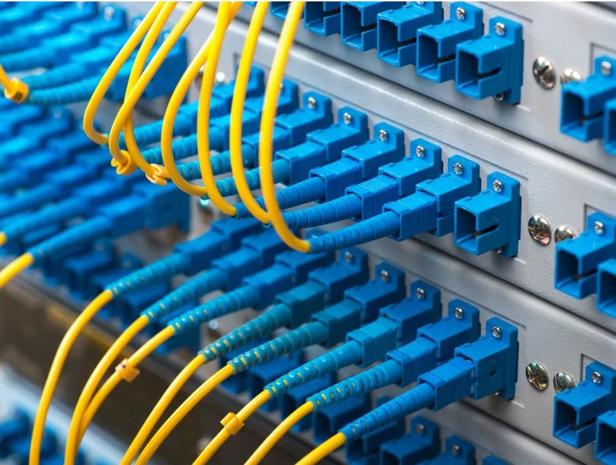 Fiber optic patch panel installation Dubai